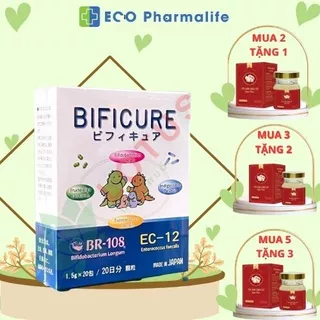 Bificure (Hộp 20 gói)-Hỗ trợ bổ sung lợi khuẩn, cải thiện táo bón, giảm triệu chứng rối loạn tiêu hoá
