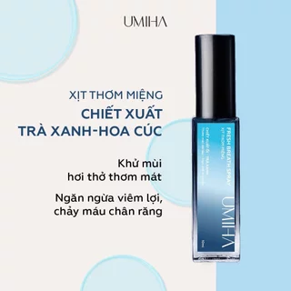 Xịt thơm miệng mát lạnh UMIHA (10ml) ngừa sâu răng - Thơm miệng tức thì, sạch miệng và loại bỏ vi khuẩn gây mùi