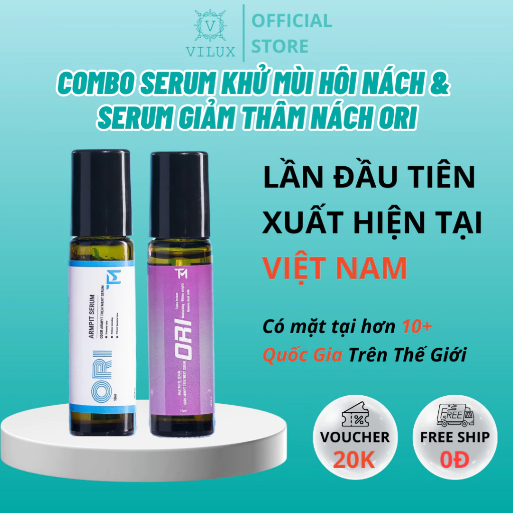 Combo Serum Khử Mùi Hôi Nách Và Serum Giảm Thâm Nách Ori 10ml Giúp Bạn Tự Tin Hơn