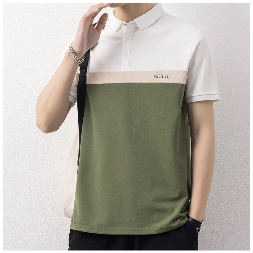Áo polo nam ngắn tay mùa hè Ecollect phối 3 màu thanh lịch vải cá sấu cotton cvc thời trang thanh lịch trẻ trung CD25