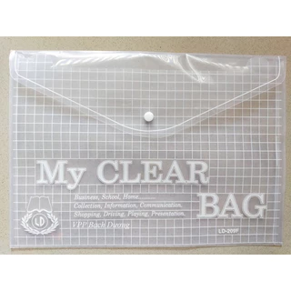 Bìa hồ sơ nút My Clear Bag - Loại nhựa PE dầy