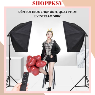 Softbox đèn studio chụp ảnh hỗ trợ sáng quay phim livestream bán hàng trực tuyến makeup chuyên nghiệp