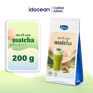 Bột Trà xanh Matcha Lúave 200g / túi - Matcha Nhật Bản, màu xanh tự nhiên, dễ hòa tan, pha chế, làm bánh, làm kem