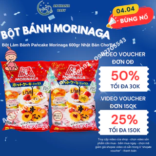 Bột làm bánh - Pancake Morinaga Nhật cho bé (150gr x 4 túi nhỏ) date 8/2025