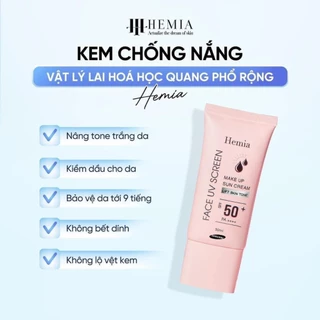 [ 50ml ] Face UV Screen Kem chống nắng Hemia -Kem Chống Nắng Hàn Quốc