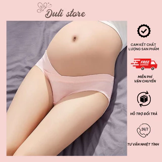 Quần Lót Bầu, Chip Bầu Cạp Chéo Cotton Size 40-70kg