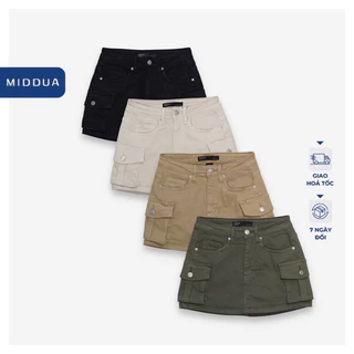 MIDDUA - VJ032 Skirt cargo denim có lót quần