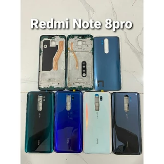 Vỏ Bộ Redmi Note 8 Pro Zin New | đầy đủ khung sườn, nắp lưng, phím bấm, kính camera, khay sim