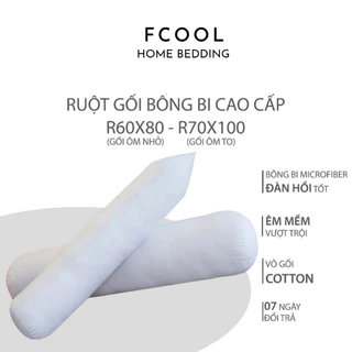 Ruột gối ôm bông bi Microfiber cao cấp độ đàn hồi cao dành cho người lớn, trẻ em kích thước 60x80cm và 70x100cm