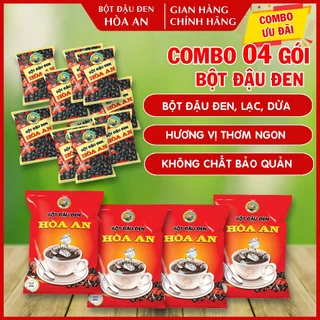 Combo 04 Gói Bột Đậu Đen Hòa An