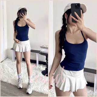 📍[ẢNH SHOP CHỤP] Áo ba lỗ , tanktop 2 dây dây nhỏ thun gân dáng dài ôm body basic hottrend nhiều màu