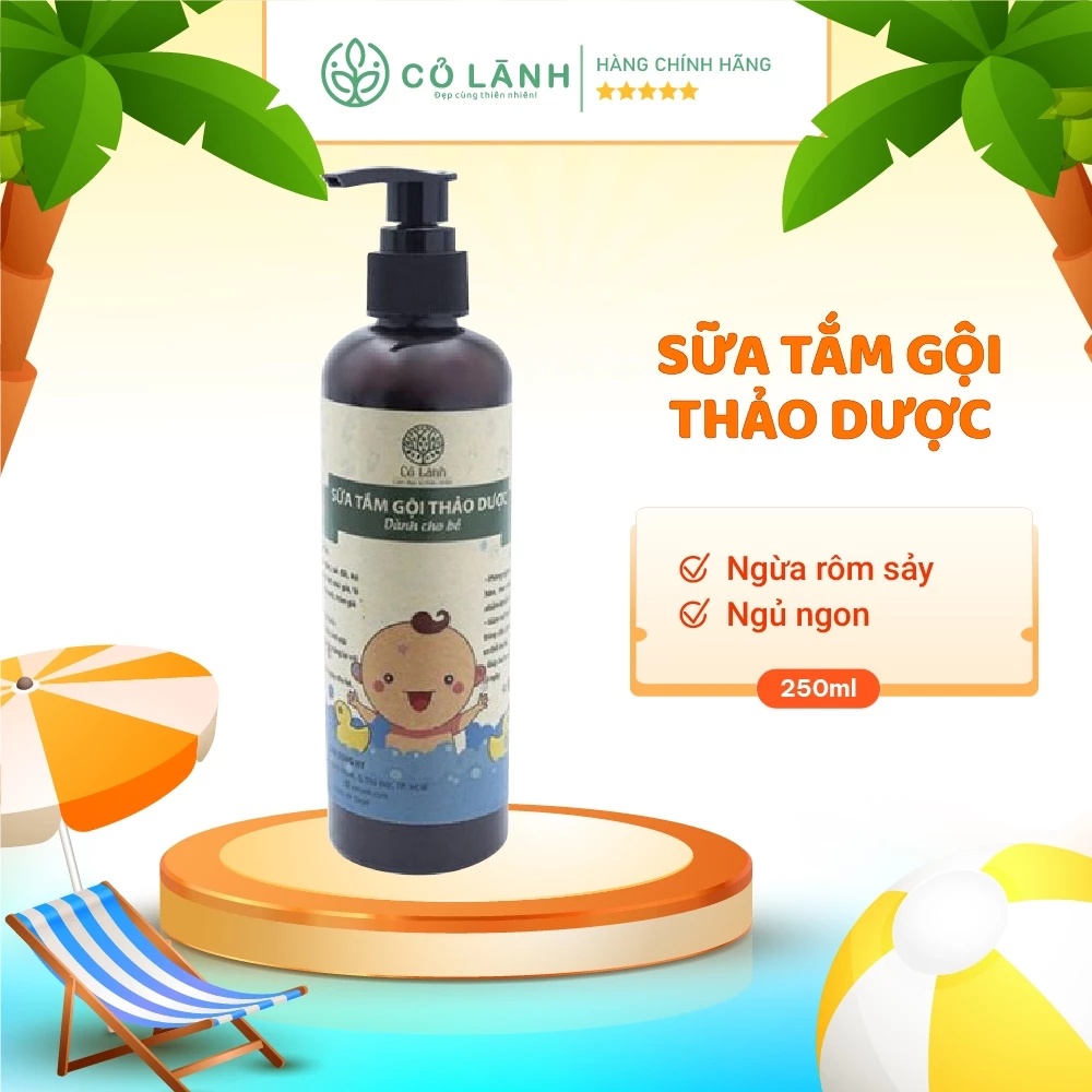 Sữa tắm thảo dược mướp đắng Cỏ Lành 250ml