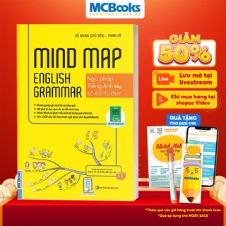 Sách - Mindmap English Grammar - Ngữ Pháp Tiếng Anh Bằng Sơ Đồ Tư Duy Cho Người Học Căn Bản - Học Kèm App