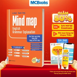 Sách -  Mindmap english grammar explanation - Giải  thích ngữ pháp tiếng anh bằng sơ đồ tư duy