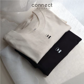 Áo thun babytee in hình lạ mắt cổ tròn tay ngắn form fitted - CONNECT06