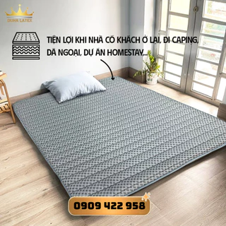 Topper nệm Kingfoam , tấm trải sàn topper nệm điều hòa Kingcool vải tencel nằm trực tiếp giảm 4 đến 6 độ C DUHALATEX