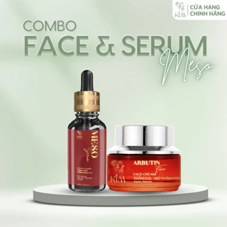 COMBO FACE & SERUM MESO DƯỠNG TRẮNG DA, MỜ THÂM SẠM