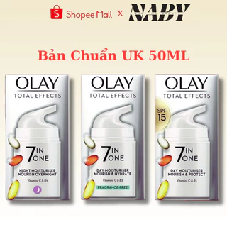 Kem Dưỡng Da Mặt Olay Total Effects 7 In 1 dưỡng da,tái tạo và làm đẹp da một cách tối ưu,chống lão hóa, chuẩn UK 50ml