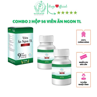 Combo 2 hộp 56 viên ăn ngon TL hugo_official g ăn ngủ ngon làm khoẻ hệ tiêu hoá tăng cân tự nhiên TP thái lan