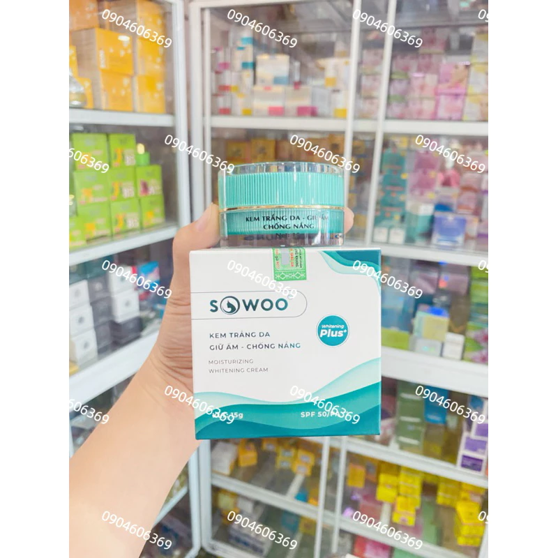 Kem SOWOO 15g Trắng Da - Giữ Ẩm- Chống Nắng