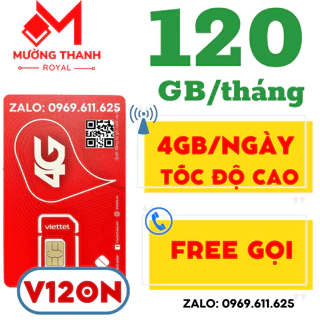 SIM 4G VIETTEL Gói Cước Siêu Rẻ FREE DATA + NỘI MẠNG + 30 PHÚT LIÊN MẠNG GÓI V90B V120N THAY THẾ UMAX90