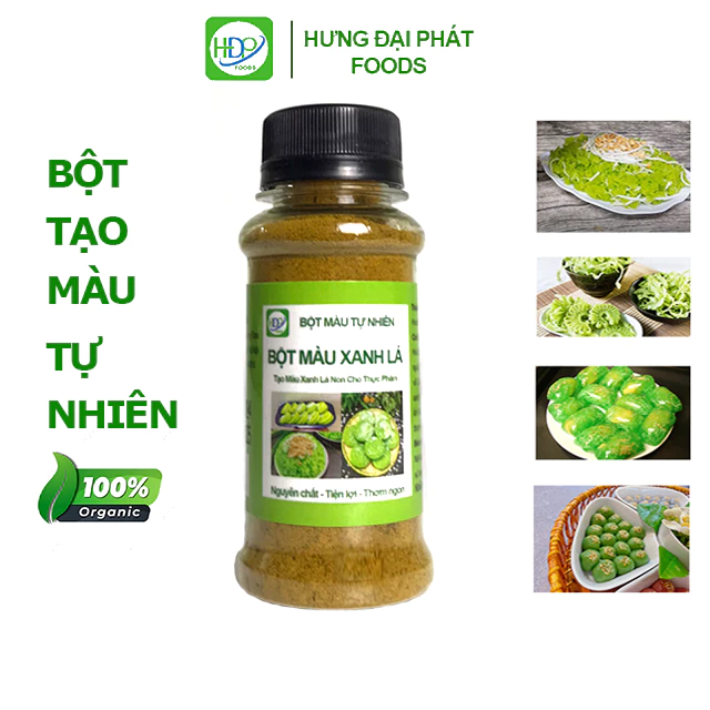 Bột Tạo Màu Xanh Lá Hũ 35g, Làm Bánh, Nấu Xôi, Siêu Ngon