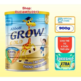 Sữa bột Abbott Grow Gold 6+ 900g 9-2025