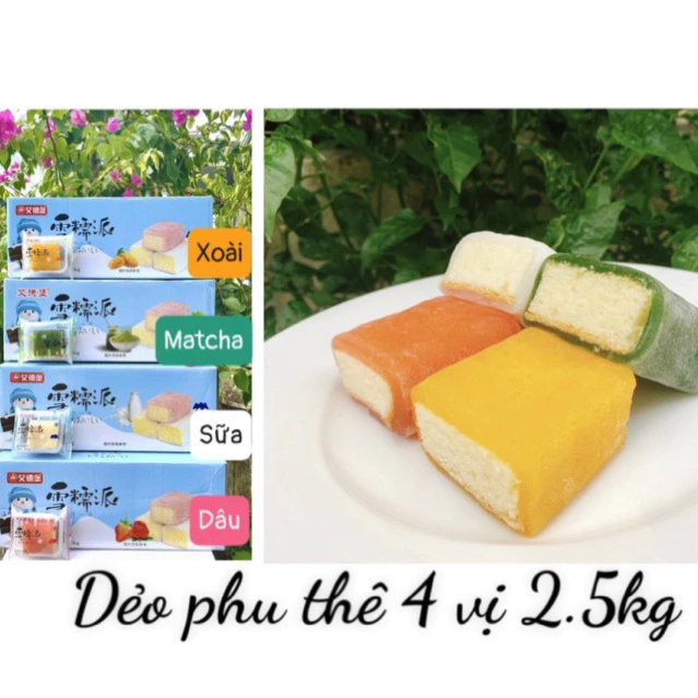 HỘP 2,5KG BÁNH TUYẾT BỌC DẺO (53-55c)