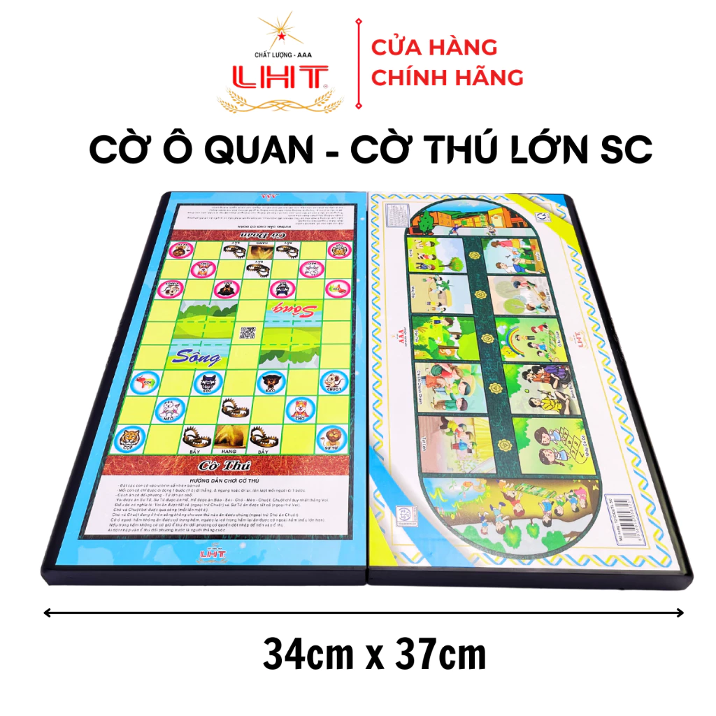 Bàn Cờ Ô Quan & Cờ Thú Lớn.SC [Chính hãng AAA-LHT]