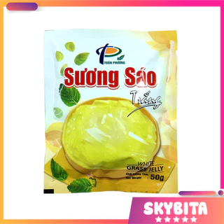 Bột sương sáo đen, bột sương sáo trắng, bột thạch đe gói 50gr – Chuyên dùng làm thạch đen, thạch trắng, thạch sương sáo