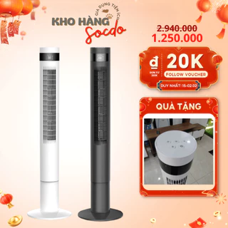 Quạt Tháp Panworld PW-8207 (B-W), Quạt Điều Hoà Làm Mát Thương Hiệu Thái Lan, BH 2 năm