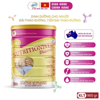 Sữa tiểu đường Nutritionists Diacena 900g, Hsd 4/2025. Hỗ trợ tốt cho người bị đái tháo đường và tiểu đường thai kỳ