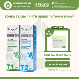 Toner Teana "Fifth Sense" Vitamin Spray cấp nước, kiềm dầu, giảm mụn, chống oxy hóa 125ml