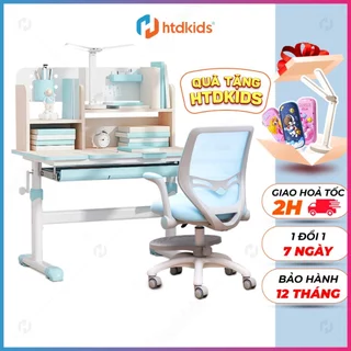 Bộ bàn ghế ngồi học HTDkids E6 chống gù chuẩn tư thế cho bé kết hợp nhiều lựa chọn mẫu ghế hiện đại đa chức năng