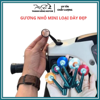 Gương Xe Máy Mini đường kính 4 cm, Loại dày đẹp, Hàng cao cấp