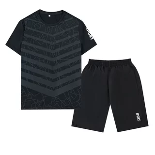 Set Đồ Bộ Nam Thể Thao Mùa Hè Phong Cách SPORT Vải Thun Lạnh Thoáng Mát Aventino J27