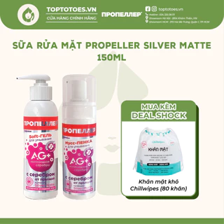 Gel - Foam rửa mặt Propeller SOS Silver Matte kiềm dầu, giảm mụn, viêm