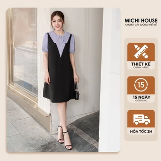 Đầm Suông A Michi House Váy Xuông Công Sở Dáng Dài Đến Gối Phong Cách Hàn Quốc Có Bigsize Bầu Mặc Xinh V709