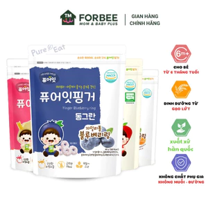 Bánh ăn dặm Xylitol Naebro PURE EAT, Bánh gạo trái cây dạng vòng cho trẻ từ 6 tháng tuổi - FORBEE