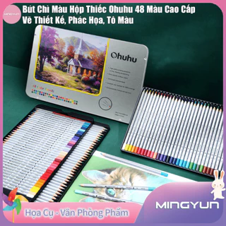 Bút Chì Màu Cao Cấp Hộp Thiếc 72 Màu Ohuhu Chuyên Nghiệp - Vẽ Thiết Kế, Phác Họa, Tô Màu, Vẽ Tranh