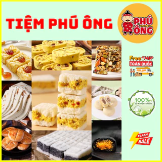 Combo Mix các loại bánh của Tiệm Phú Ông , những loại bánh ăn kiêng dễ ăn, dễ nghiền , dễ nghiện cho các bạn thưởng thức