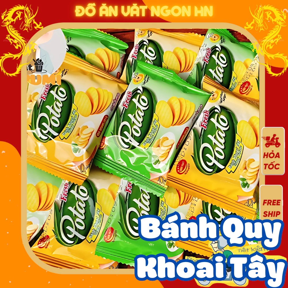 Bánh khoai tây potato minh phát 500g đồ ăn vặt và bánh kẹo giá rẻ