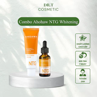 Combo Chăm Sóc Da Ahohaw NTG Whitening Cream 50g & NTG Whitening Ampoule 30ml Bảo Vệ Toàn Diện