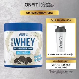 Critical Whey Protein 150g, 100% Grass Fed Whey Protein | Hỗ Trợ Phục Hồi và Xây Dựng Cơ Bắp