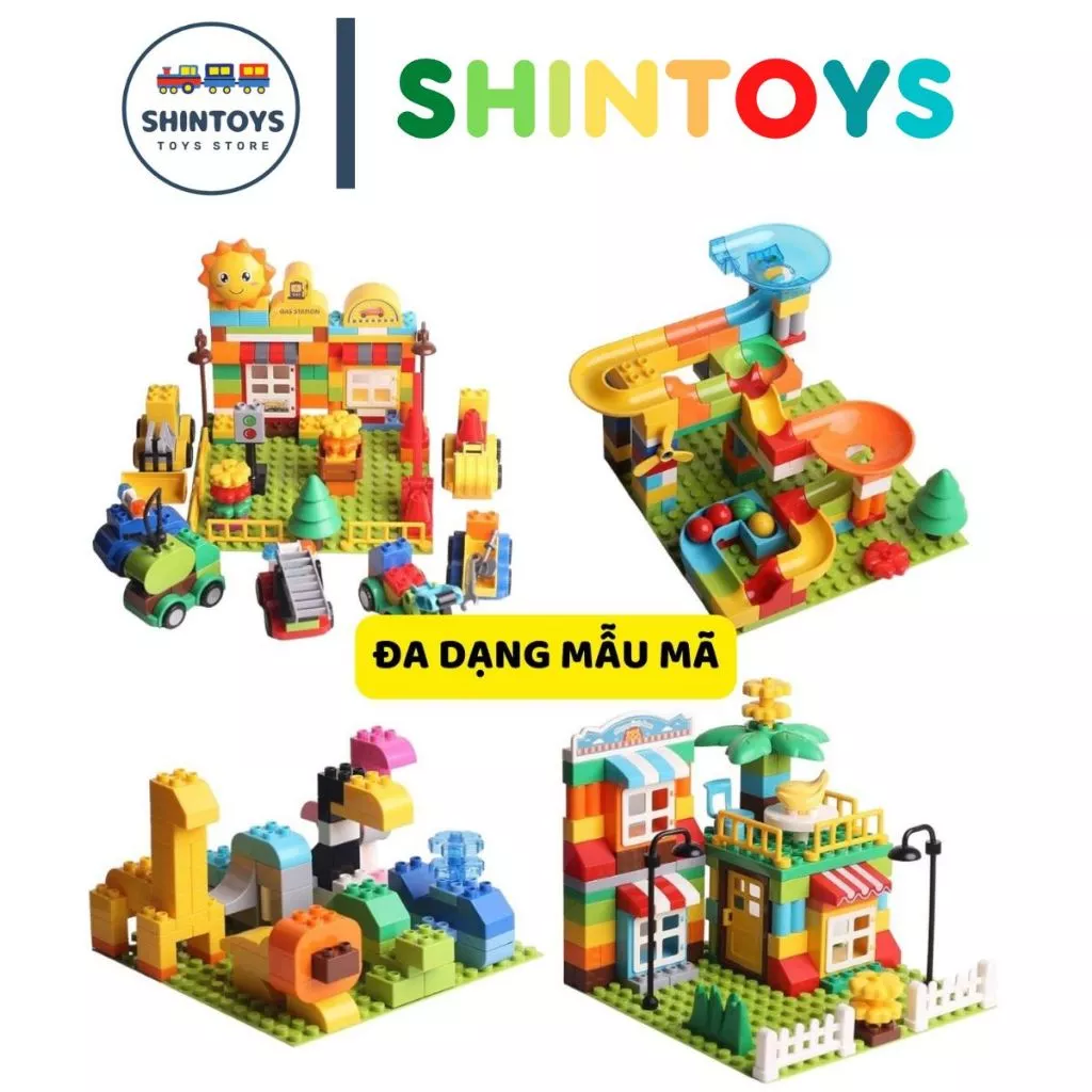 Bộ Đồ Chơi Lắp Ráp Xếp Hình Loại Gạch To Cho Bé Sáng Tạo Thông Minh, Phát Triển Trí Tuệ - Shintoys