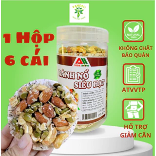 [1Hộp 6 cái] Bánh Nổ Siêu Hạt Dinh Dưỡng VIDABOOM  | Hỗ Trợ Giảm Cân - Ăn Eatclean.