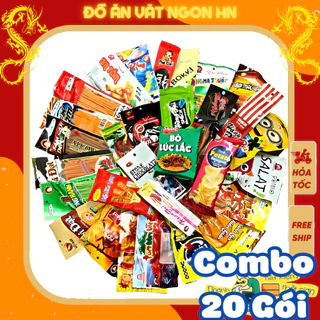 combo 20 gói tăm cay que cay bim bim snack đồ ăn vặt ngon giòn hấp dẫn giá rẻ