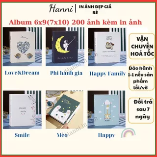 Album đựng ảnh 7x10(6x9) 200 tấm bìa cứng siêu đẹp kèm in ảnh miễn phí tại Hanni