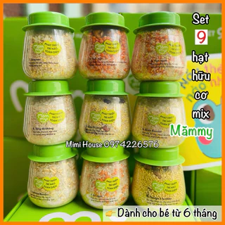 [Date 2026] Set 9 hạt hữu cơ mix Mămmy cho bé ăn dặm từ 6 tháng