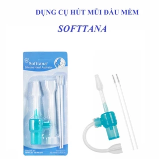 Hút mũi đầu mềm Silicone SOFTTANA dụng cụ hút mũi silicon trẻ em an toàn hiệu quả chăm sóc mũi họng xoang cho bé